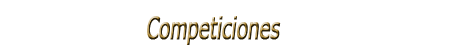 Calendario de competiciones